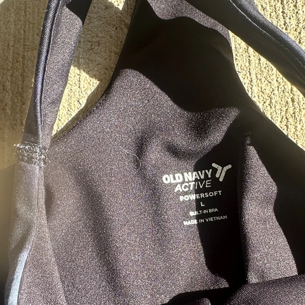 Old Navy Gray and Black Women's Tank Tops - Picture 2 of 4